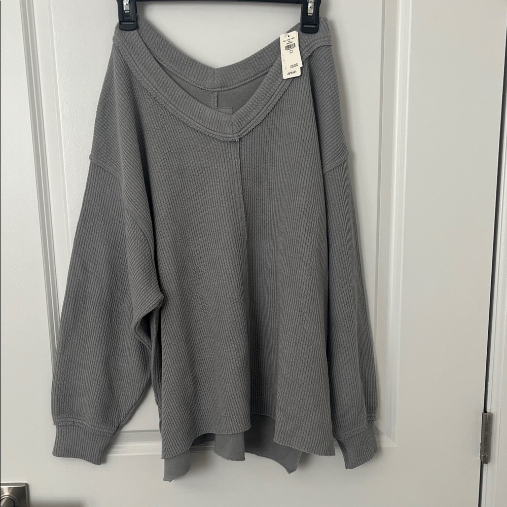 Aerie Downtime V-neck Sweatshirt